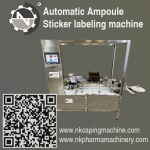 Automatic Ampoule Sticker Labeling Machine