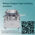 Automatic gripper type rotary vial washing machine