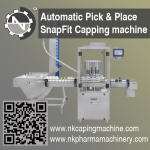 Automatic Pick and Place Snap Fit type Capping Machine